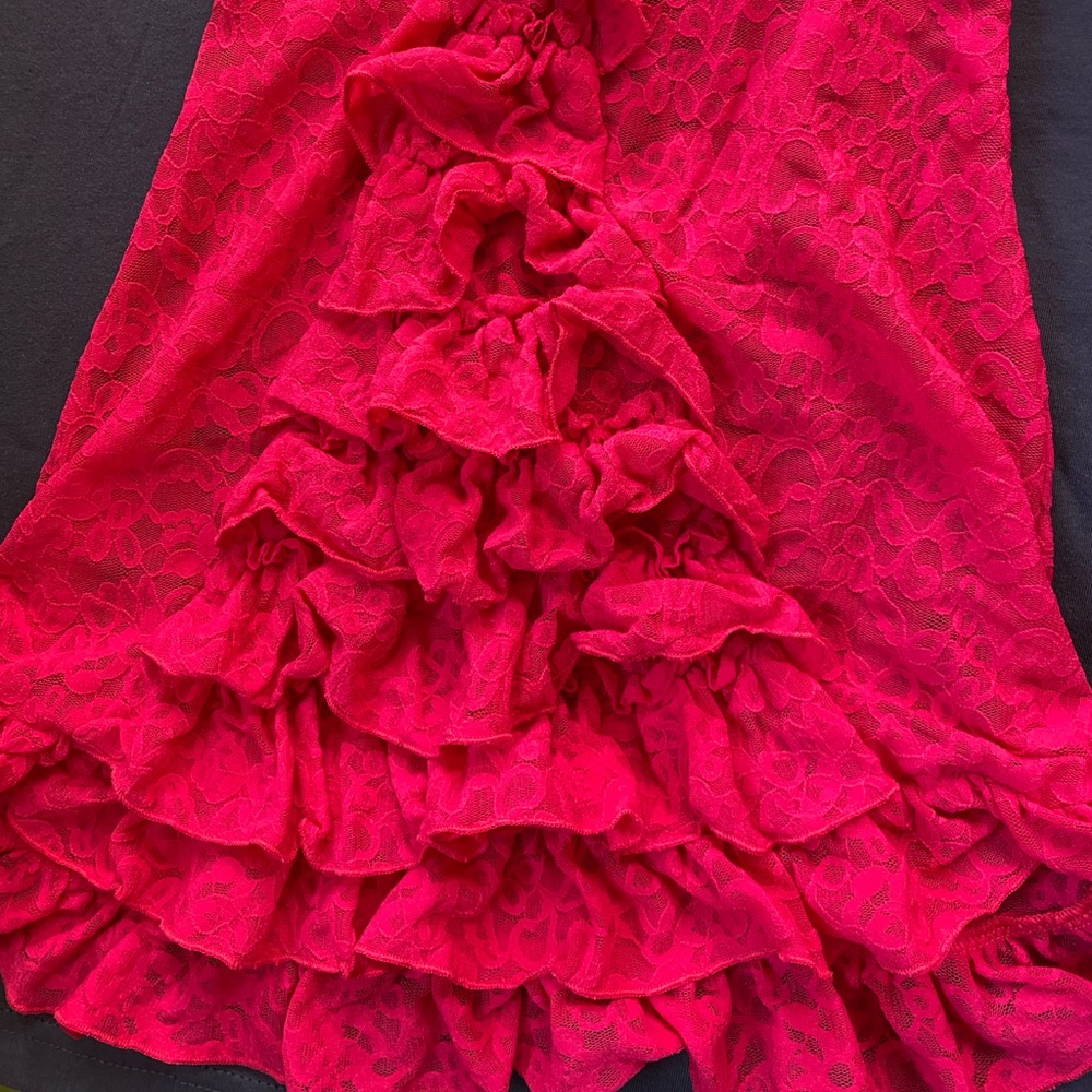 Gorgeous VS lacy with bustle.